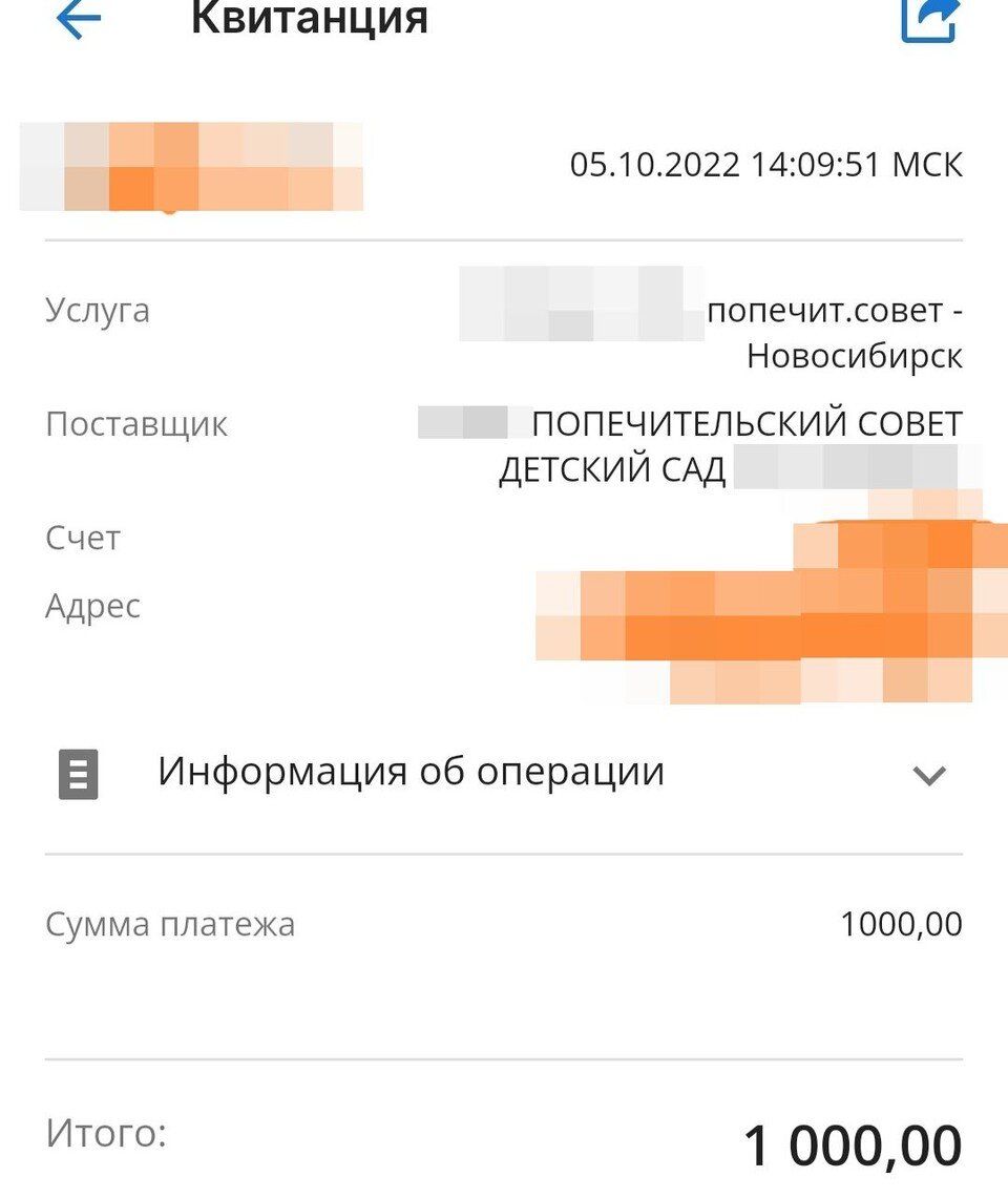     С квитанциями об оплате родители планирую идти в прокуратуру. Фото: предоставлено героиней публикации.