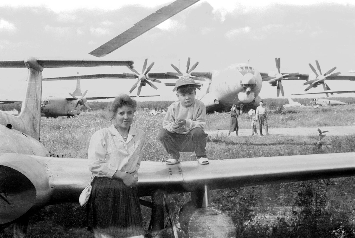 Фото Николая Егорова. 15 августа 1993 года. Монино, самолёт L-29