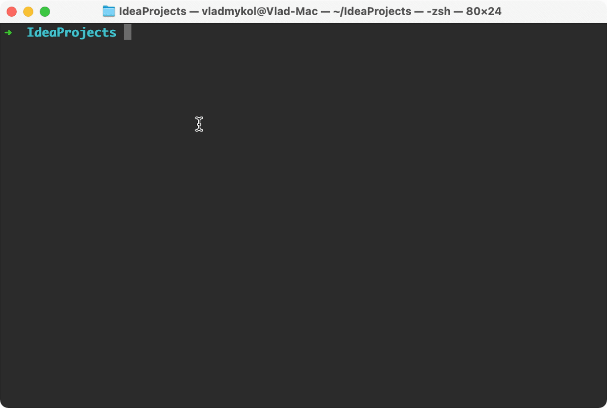 Работа с новым приложением Next JS с помощью терминала