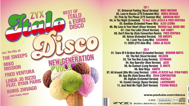 	Italo-Disco, Hi NRG, Euro-Disco, Synth-pop