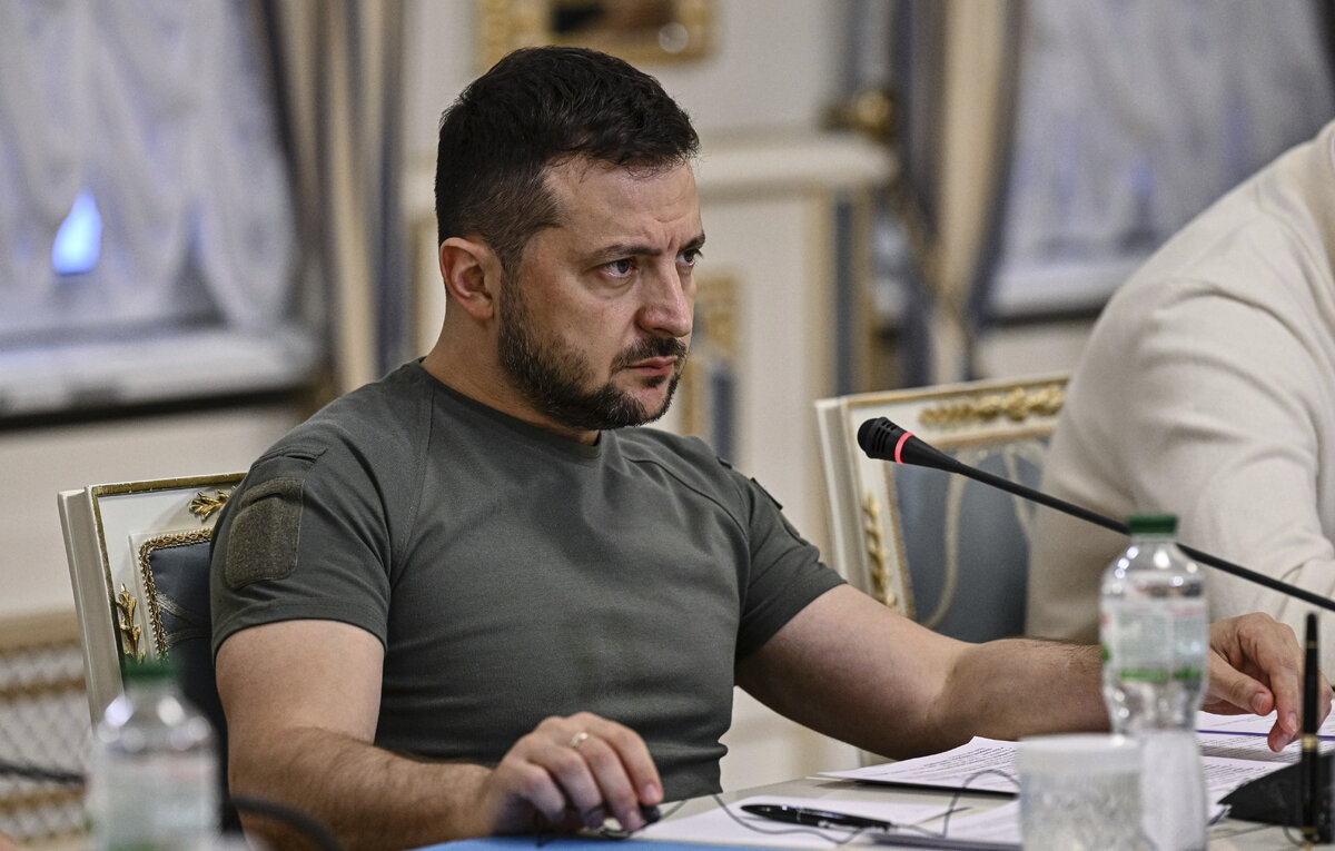    Президент Украины Владимир Зеленский  Genya Savilov, Pool Photo via AP