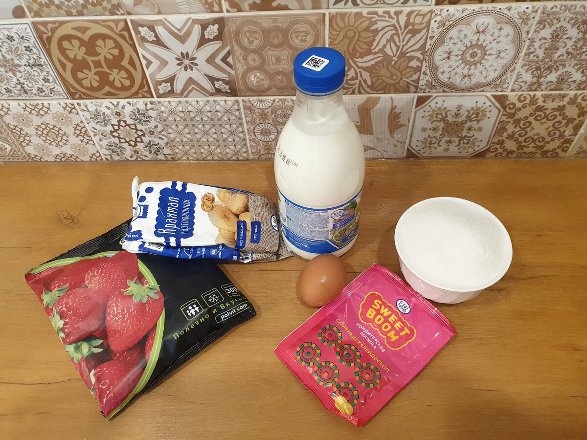 Продукты для десерта.