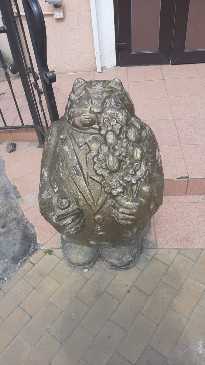 и котоюнош ей подстать - такой же упитанный солидный и благовоспитанный кот