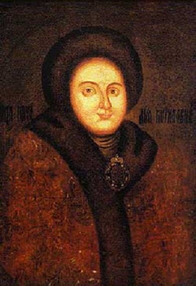 Парсуна с изображением Евдокии Фёдоровны (источник: Википедия).