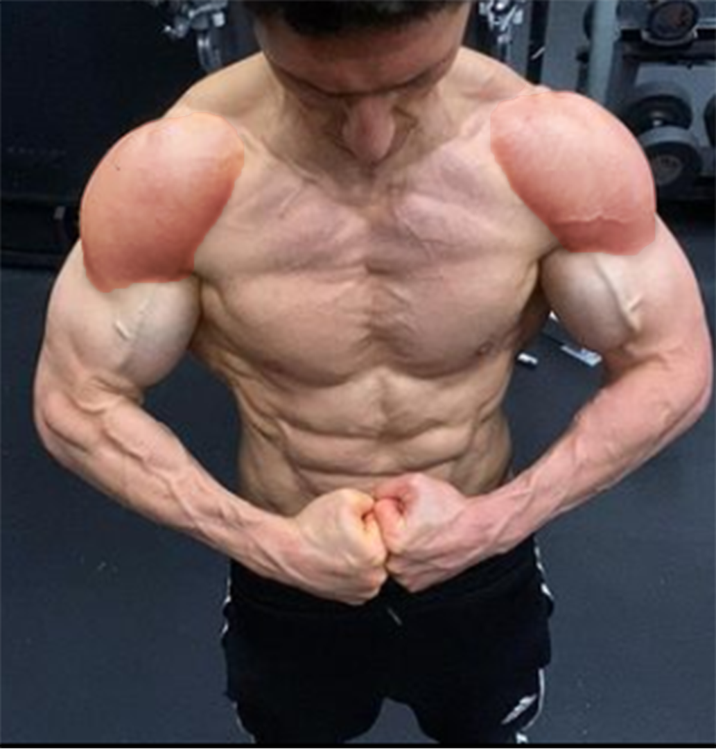 Объёмные плечи, на фото Jeff Cavaliere 