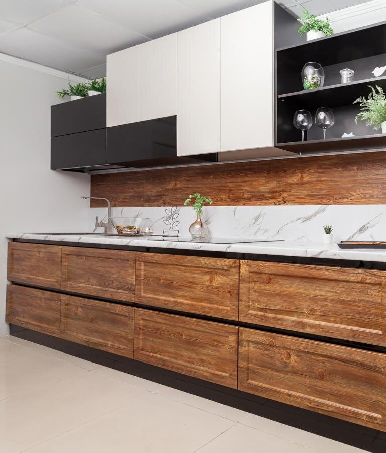 Кухни МДФ в пленке ПВХ от фабрики мебели "Академия кухни" https://akademiakuhni.ru/