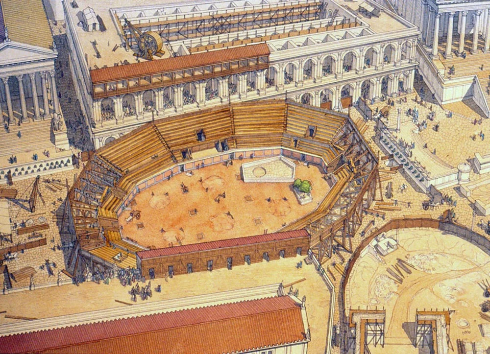 В амфитеатре 18 рядов в первом. Древнеримский театр Колизей. Римский амфитеатр древний Рим. Театр в древнем Риме Колизей. Театр в древнем Риме в амфитеатре.