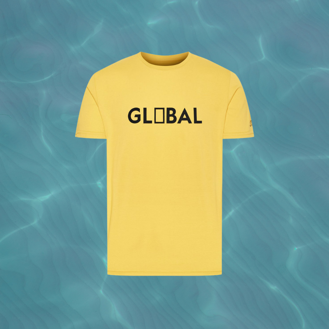 Жёлтая футболка с круглым вырезом Foundation