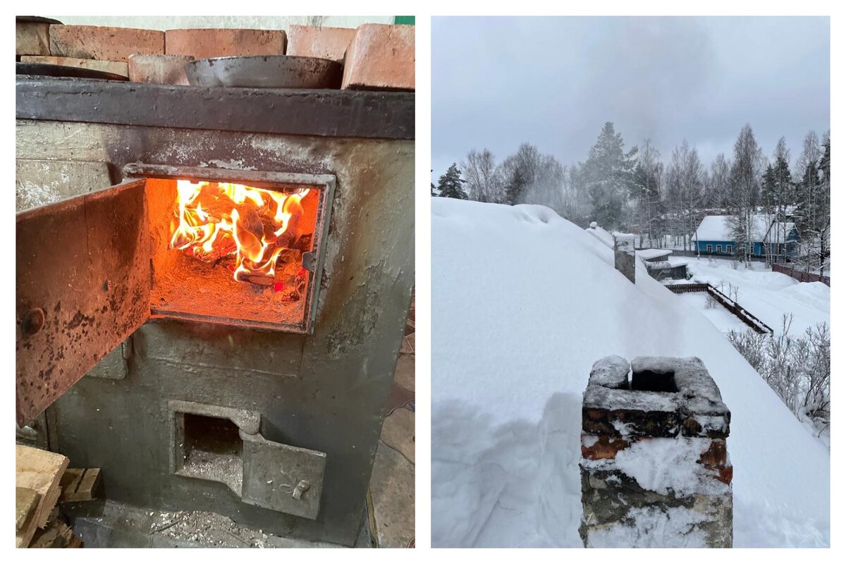 Замерзает печка