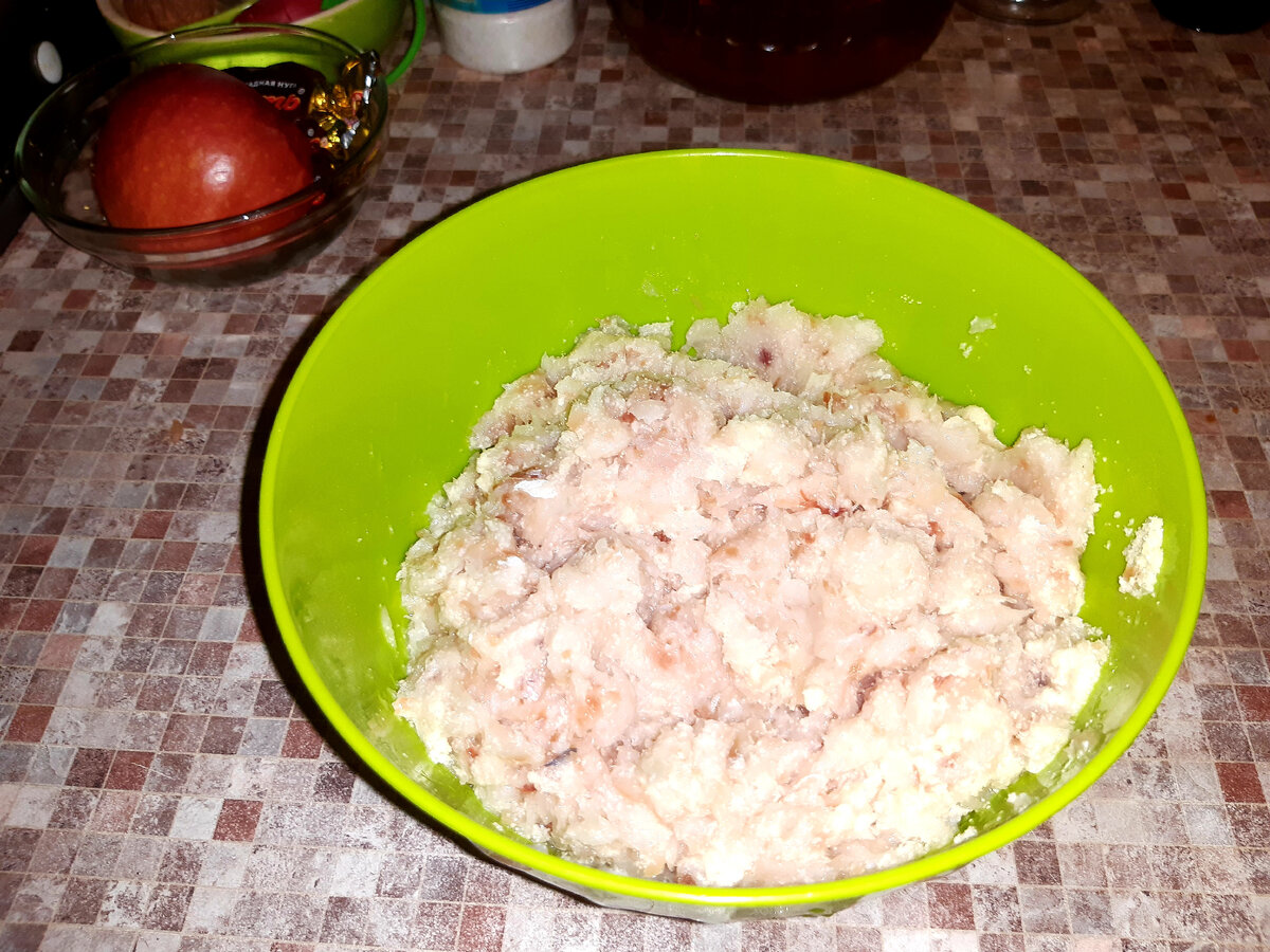 Сделала рыбный фарш для котлет