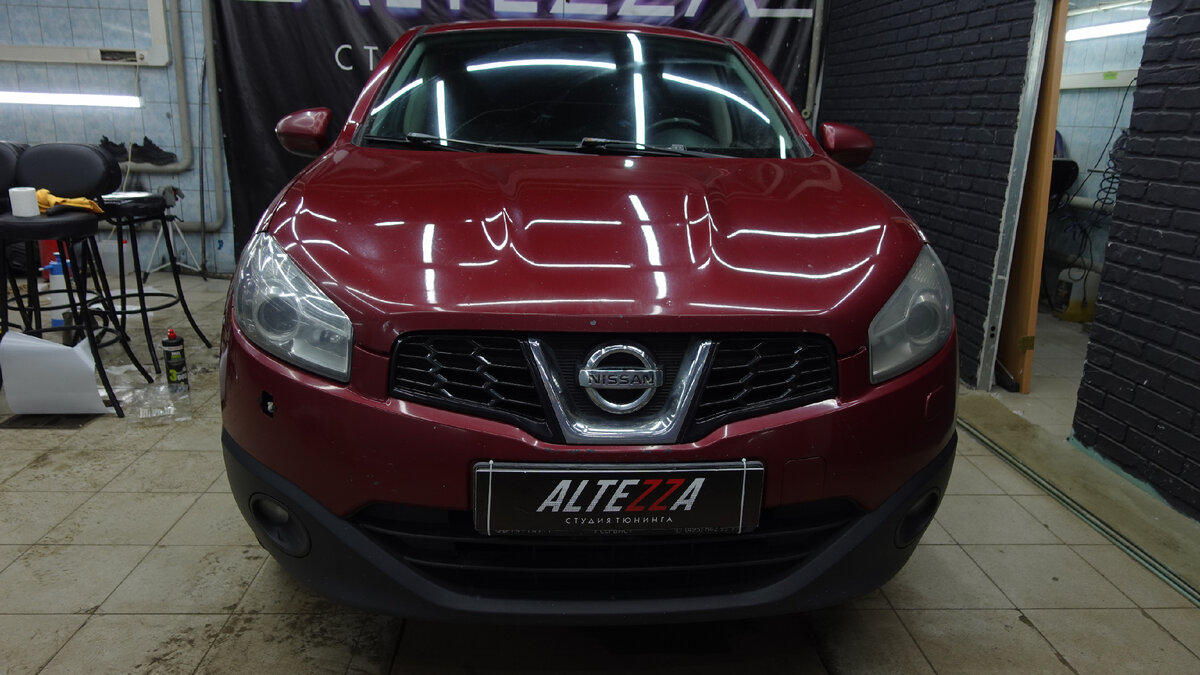 Регулировка направленности света ксеноновых фар Nissan Qashqai