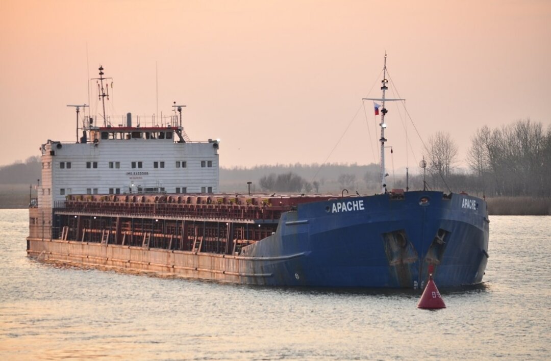 Сухогруз "Апачи", на котором ВСУ пытались вывести командующих батальона "Азов".