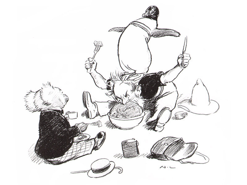 Иллюстрация из книги «Волшебный Пудинг»
