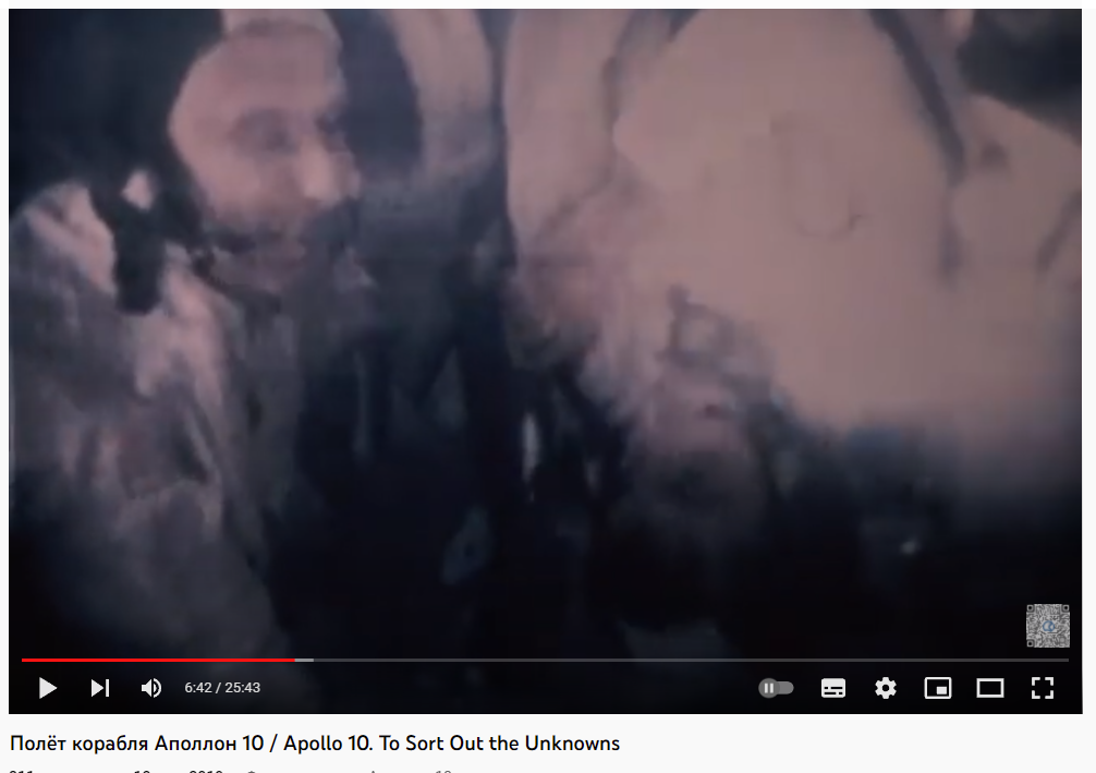  Кто-то кувыркается вроде бы как в невесомости.
Но всё отдельно.
Такие кадры можно снять хоть на орбите, хоть в самолёте.
Луна за окном вроде бы есть кое-где, но такие кадры можно снять и без полёта человека на Луну любой станцией.