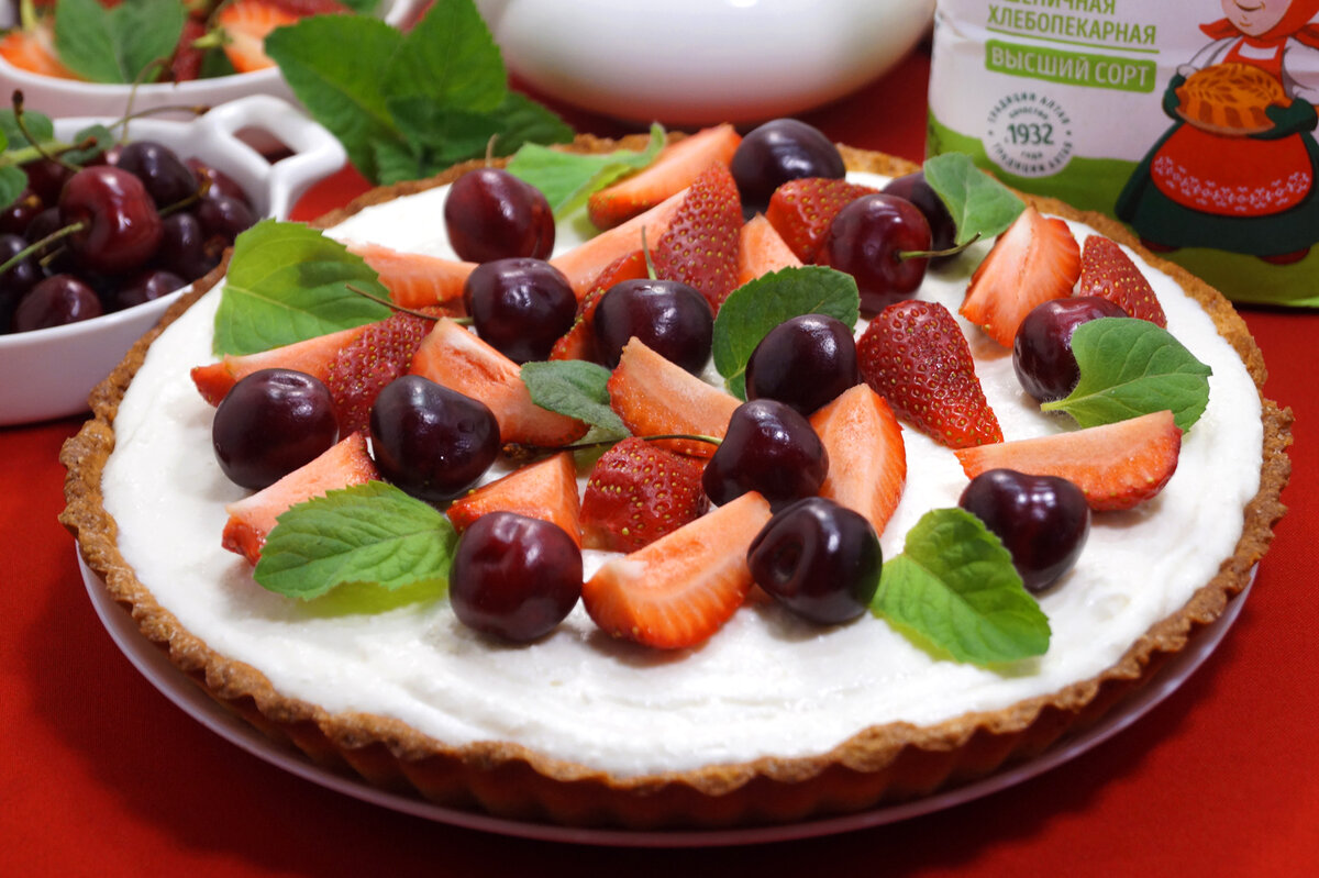 Рецепт тарта со свежими ягодами (12 фото)
