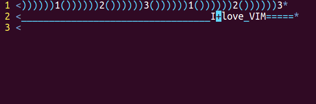 Вот так это выглядит в предельном виде. Команда была :set list listchars=eol:*,space:_,tab:(),trail:=,precedes:<,nbsp:+ То есть, табы выделены как ())), пробелы подчерками, На конце строки звездочка, пробелы на конце строки знаками равенства, неразрывный пробел - плюсик. О том, что строка продолжается влево, говорит знак <