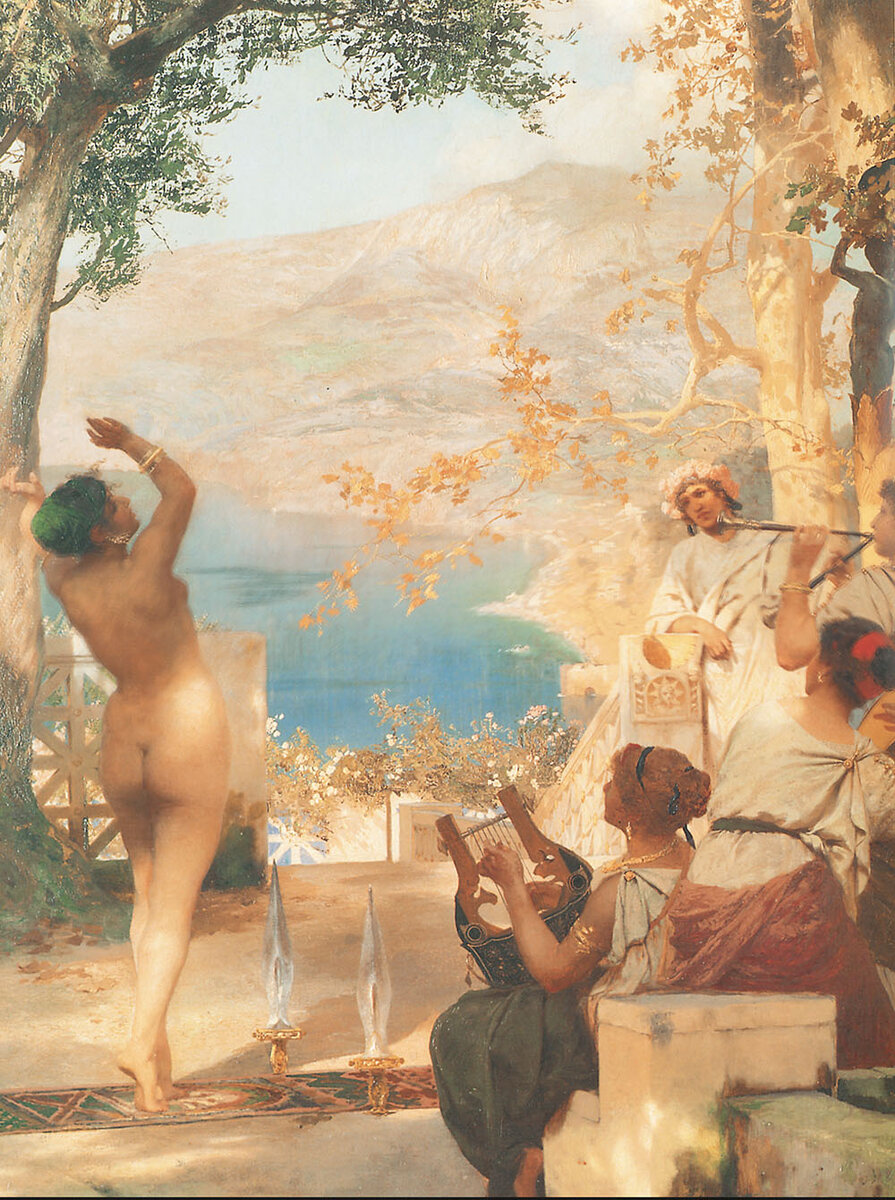 Крупный план даёт возможность разглядеть красивые узоры и цветы, вышитые на коврике.