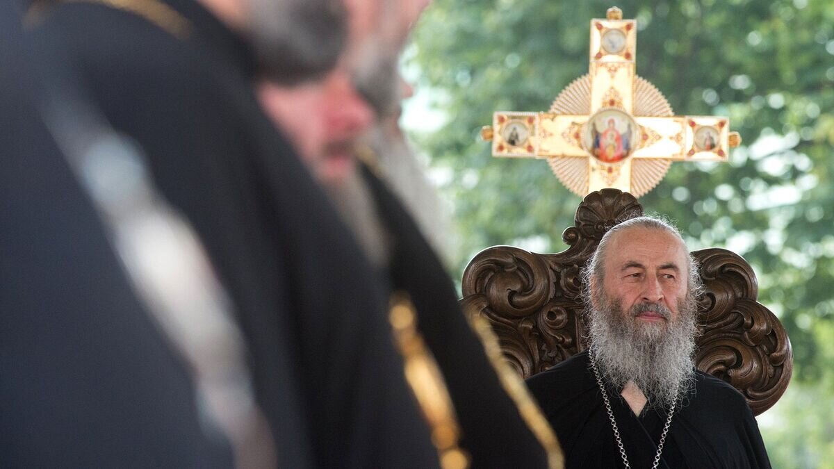    Митрополит Киевский и всея Украины Онуфрий в Киево-Печерской лавре в Киеве© РИА Новости / Стрингер