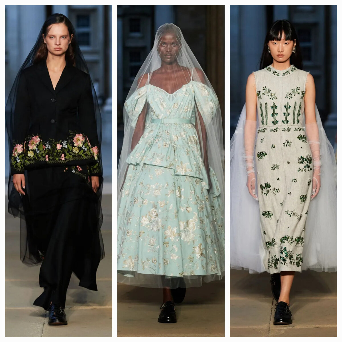 Образ из коллекции Erdem Ready-to-Wear Spring-Summer 2023. Фото Isadore Montag.Материал из сети.