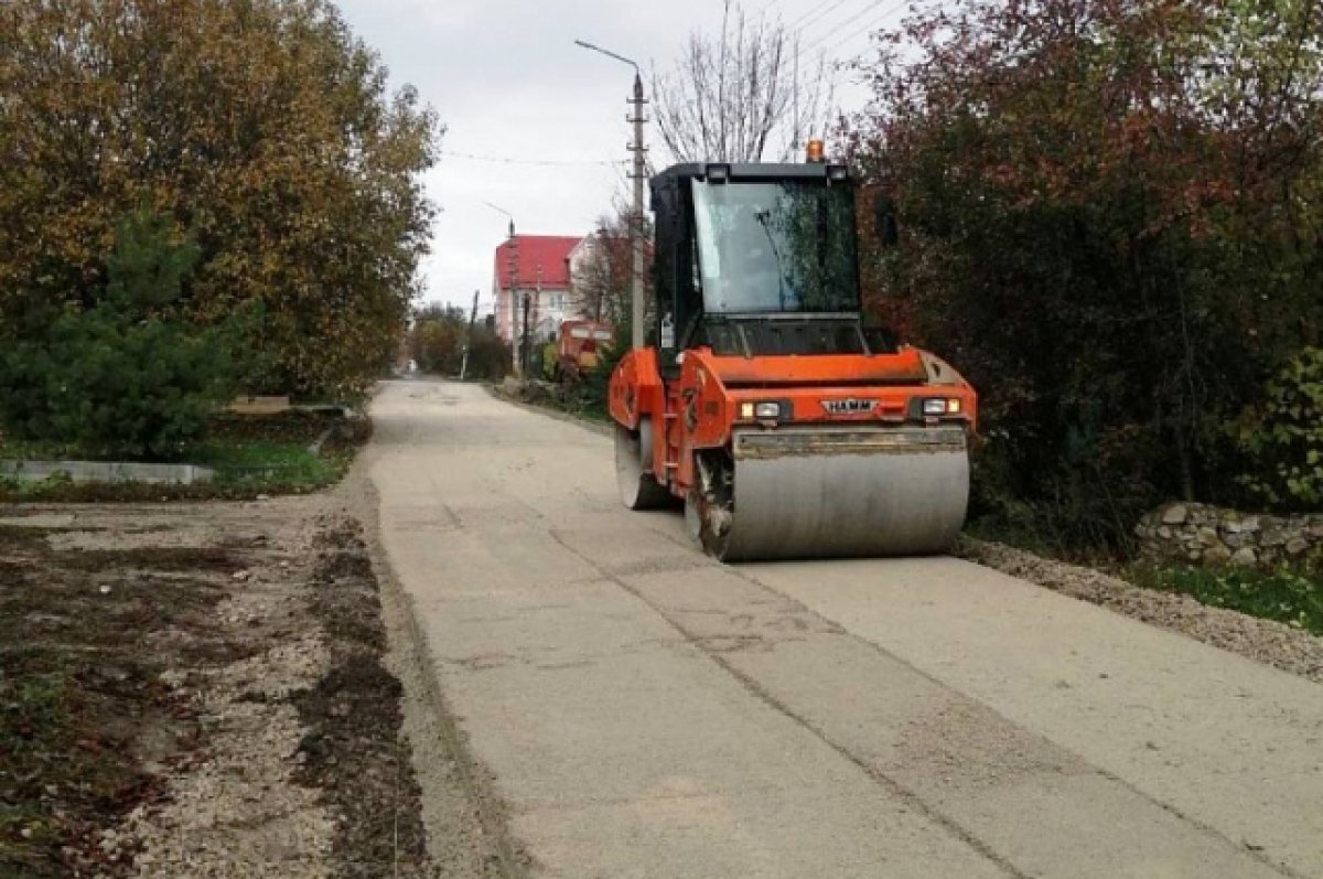    В поселке Октябрьский в Тульской области благоустраивают дорогу