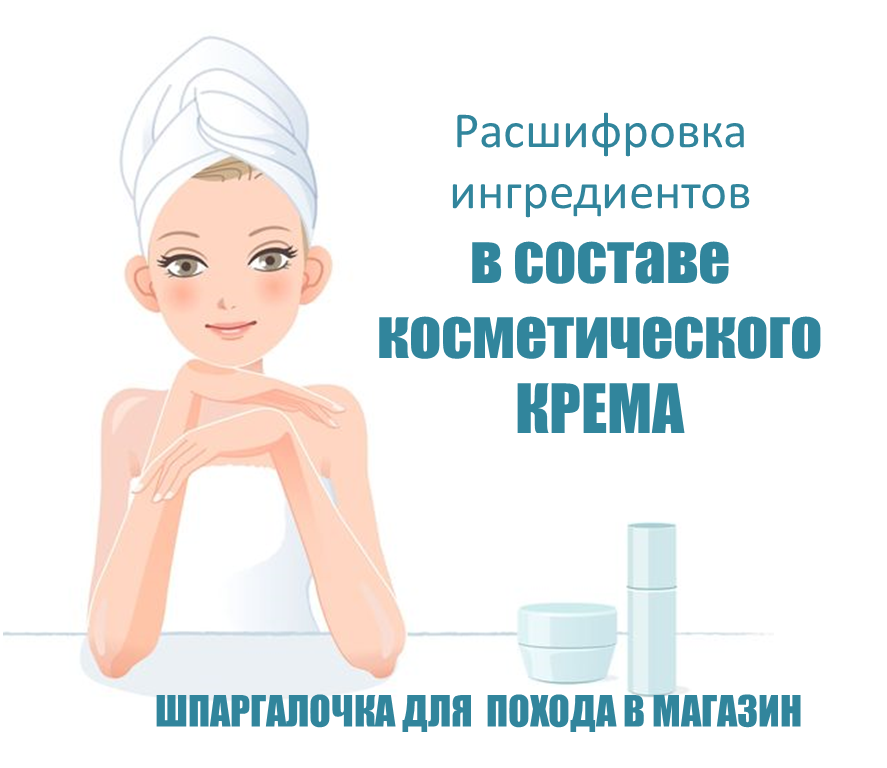 Расшифровка ингредиентов в составе косметического крема