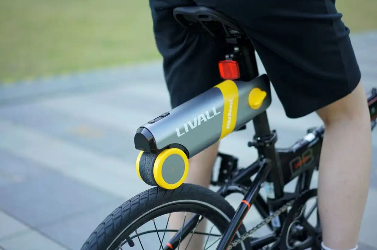 Утверждается, что PikaBoost крепится к подседельному штырю велосипеда за 30 секунд.