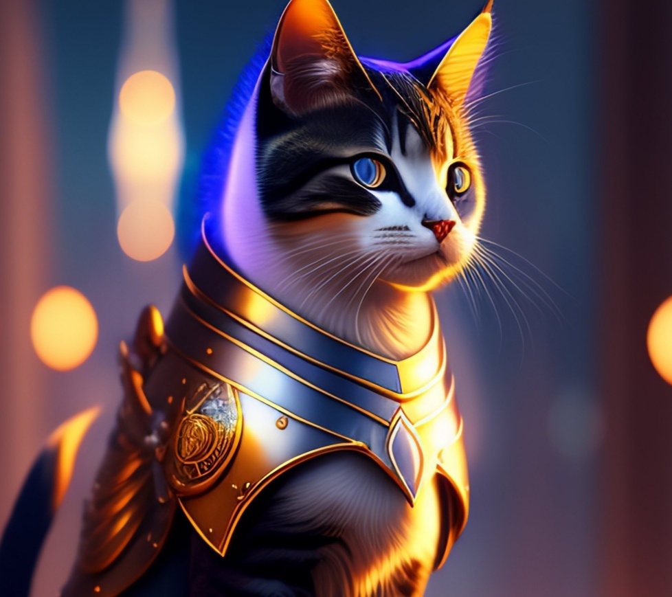 Вот такая история про смелого кот получилось.