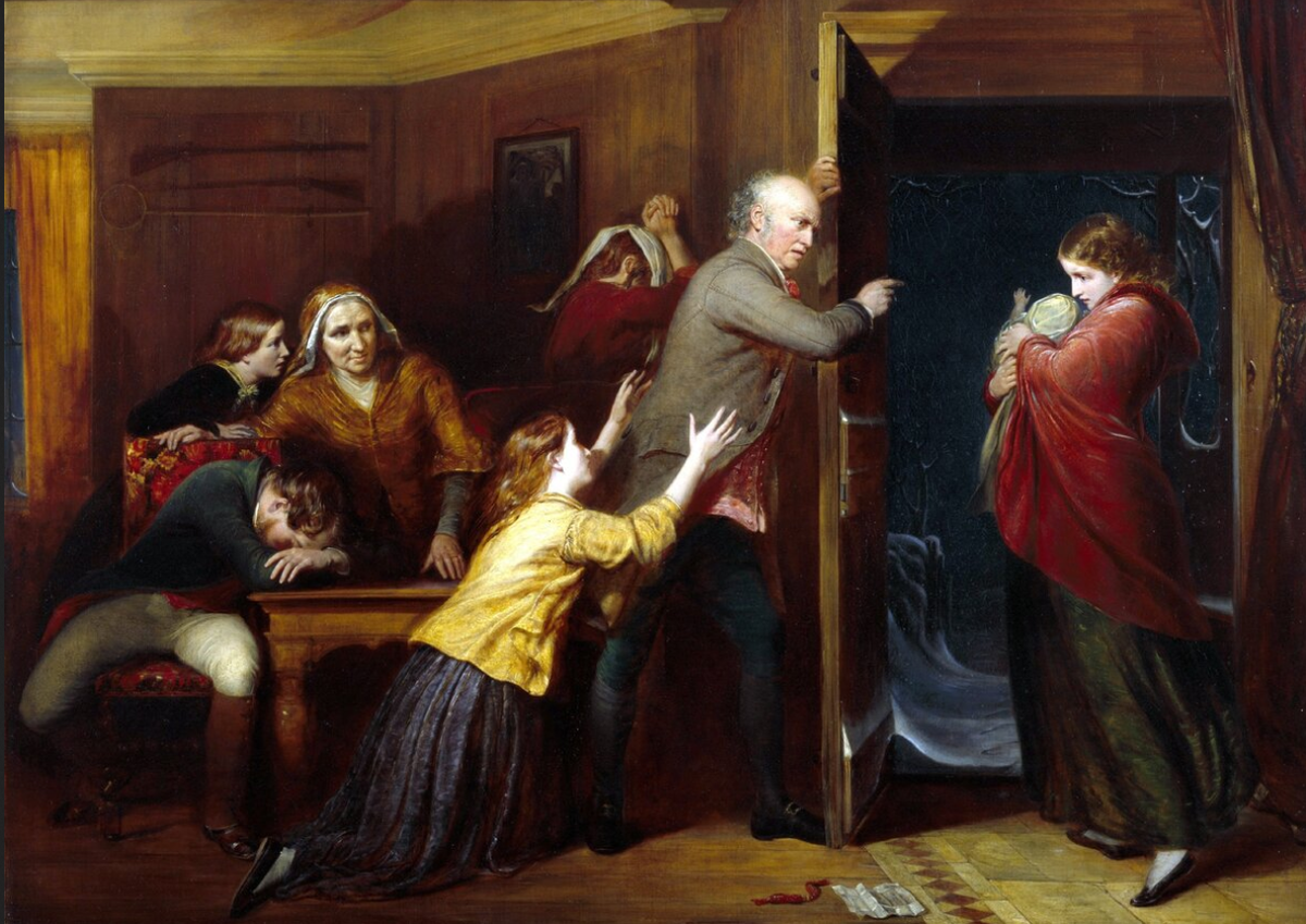 Ричард Редгрейв «Изгнанная», 1851 год