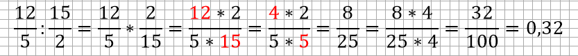 Числа 12 и 15 сократили на их общий делитель 3 (12:3=4; 15:3=5)