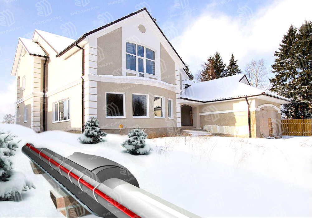 Применение саморегулирующегося греющего кабеля "Defrost pipe"