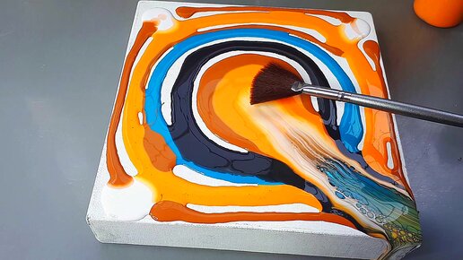 Результат этой акриловой заливки превзошел мои ожидания,т.к. Простое ...