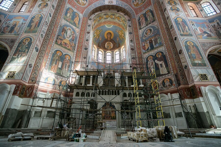 Праздничное богослужение будет транслироваться на выносных экранах