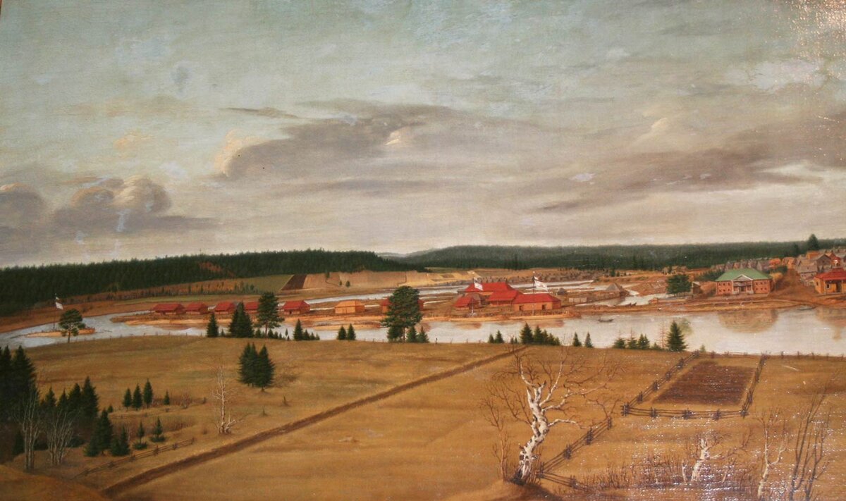 П.П. Веденецкий, Пристань на рее Утке, 1835 г.