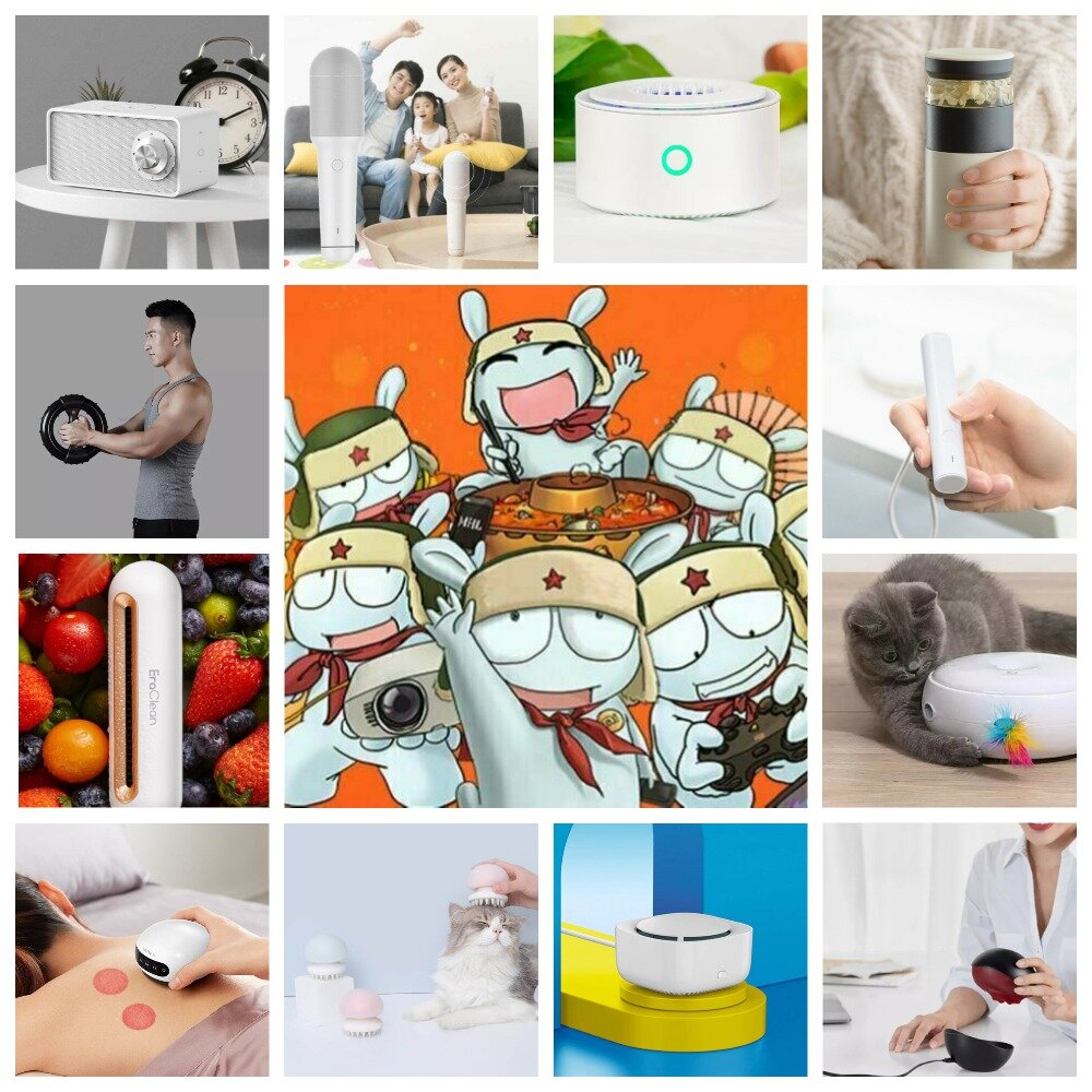 Коллаж и товаров Xiaomi. Автор канал  Xigeek - новости Сяоми(Xiaomi).