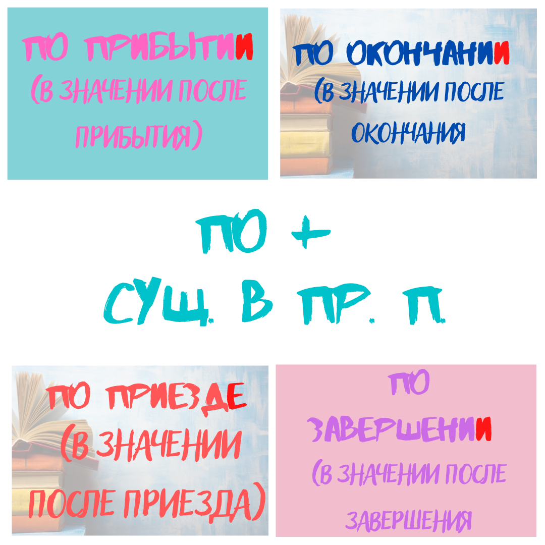 Правильное употребление производных предлогов с ПО