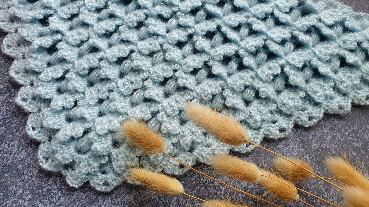 узор для шали крючком