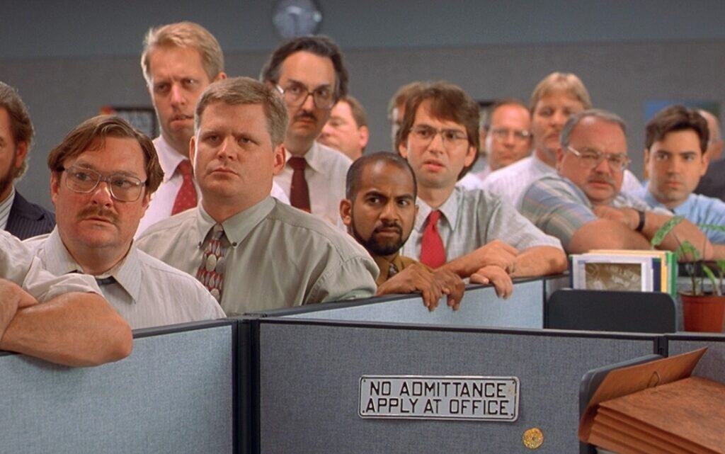 Кадр из фильма «Офисное пространство»