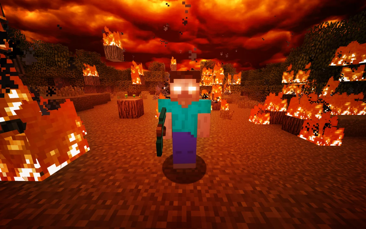 Картинки minecraft херобрин