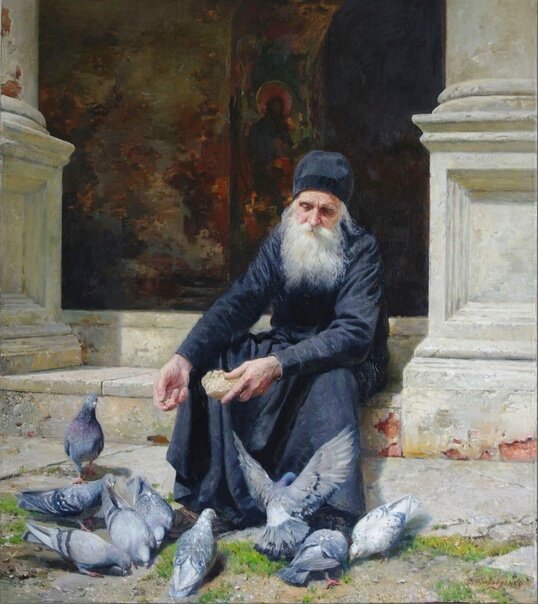 "Инок" холст, масло, 2016 год