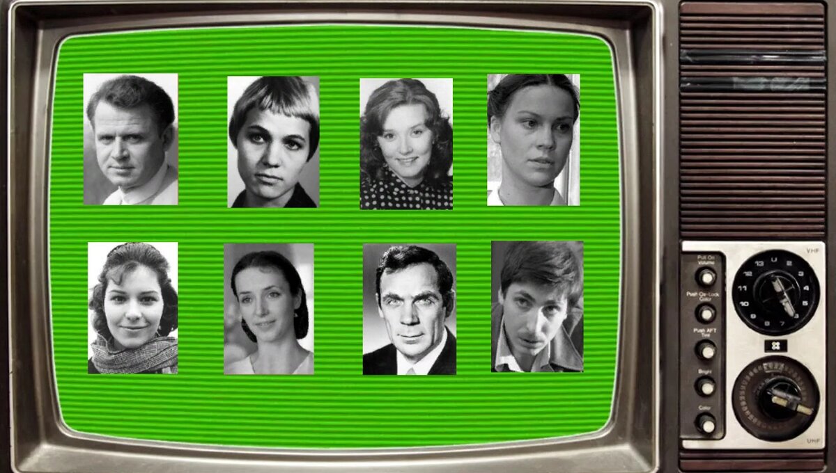 С. Никоненко, Н. Русланова, В. Алентова, И. Чериченко, Н. Негода, Ю. Тархова, В. Заманский, Радий (Родион) Овчинников. Фото из открытых источников.