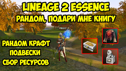 Рандом, подари мне книгу в Lineage 2 Essence.