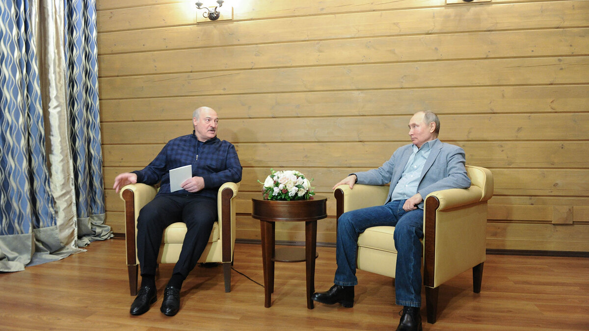    Путин и Лукашенко в Сочи 22 февраля© РИА Новости . Алексей Дружинин