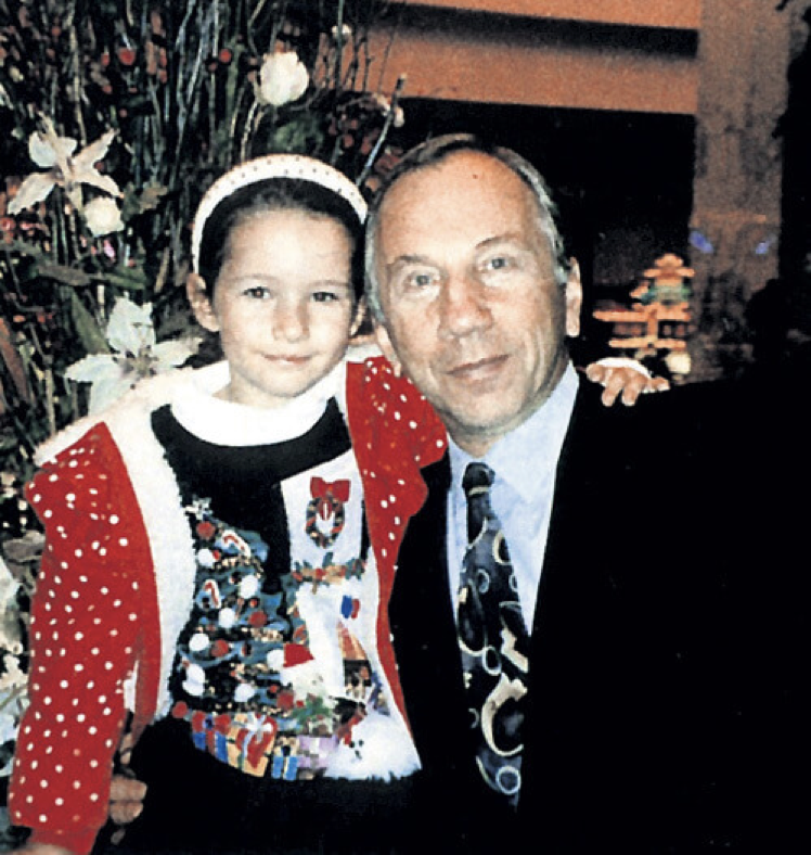 С. Крамаров с дочерью 