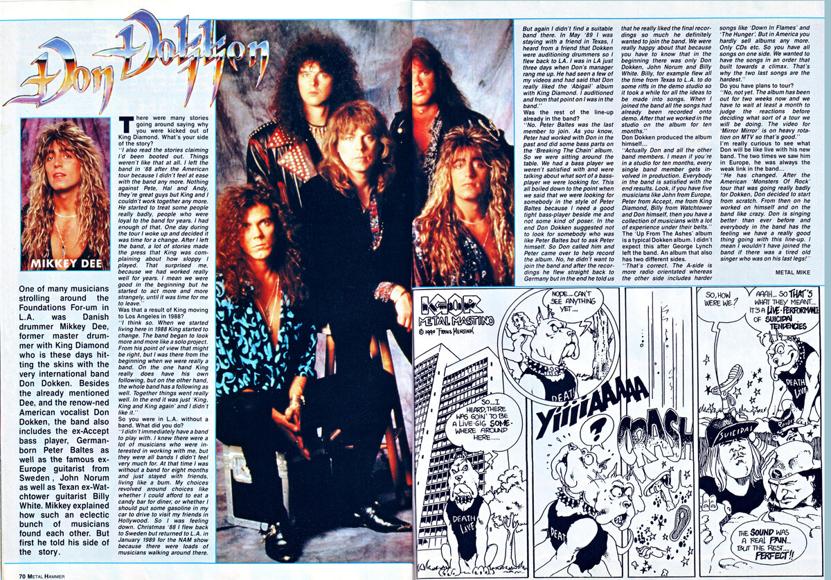 Разворот журнала Metal Hammer