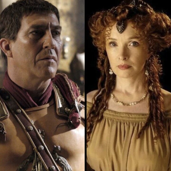 Цезарь и Сервилия, герои сериала "Рим" HBO (2006-2007) 