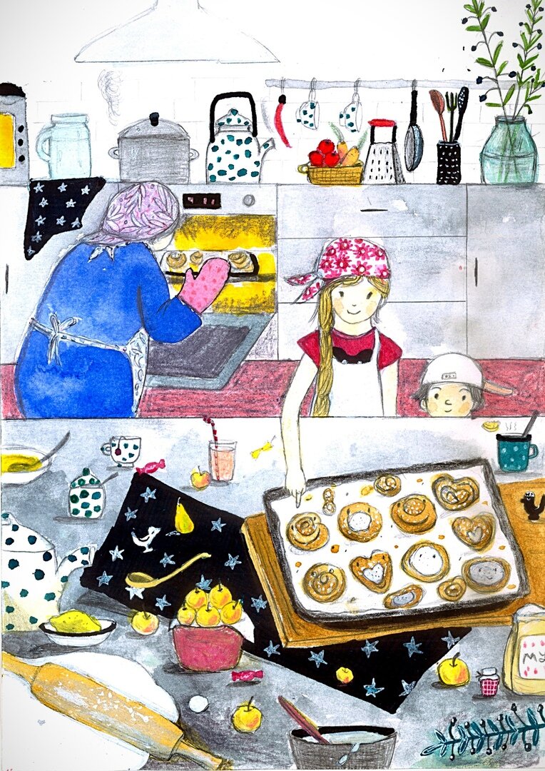 Иллюстрация Ирины Елагиной, члена Союза художников России