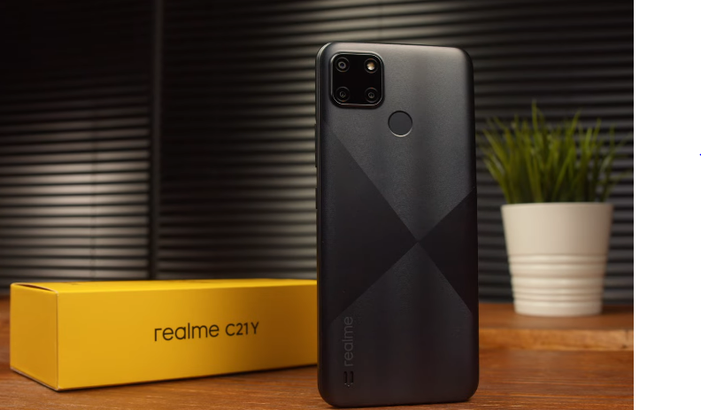 Realme C21Y back panel desing image