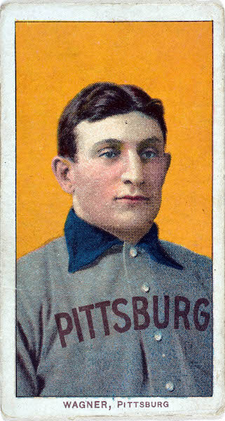    Карточка T206 Honus Wagner с игроком «Питтсбург Пайрэтс» Хонусом Вагнером 1909 годаwikipedia.org