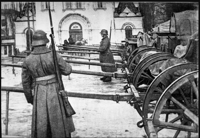 Германские солдаты в Минске в 1918 г.