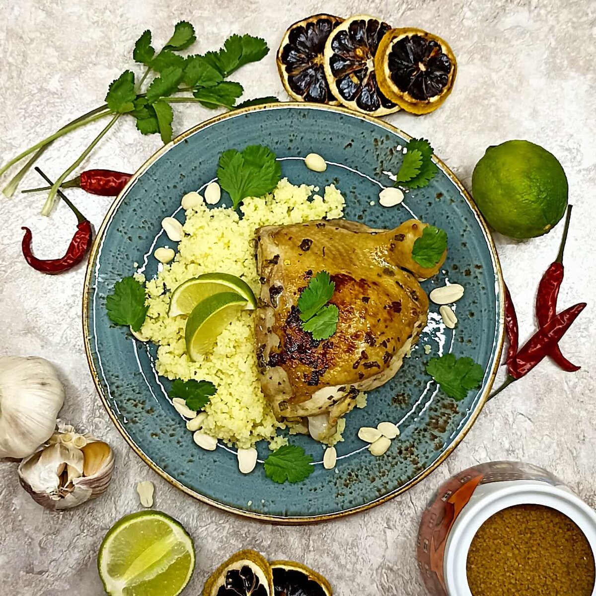 Хрустящая курица в лаймовом маринаде